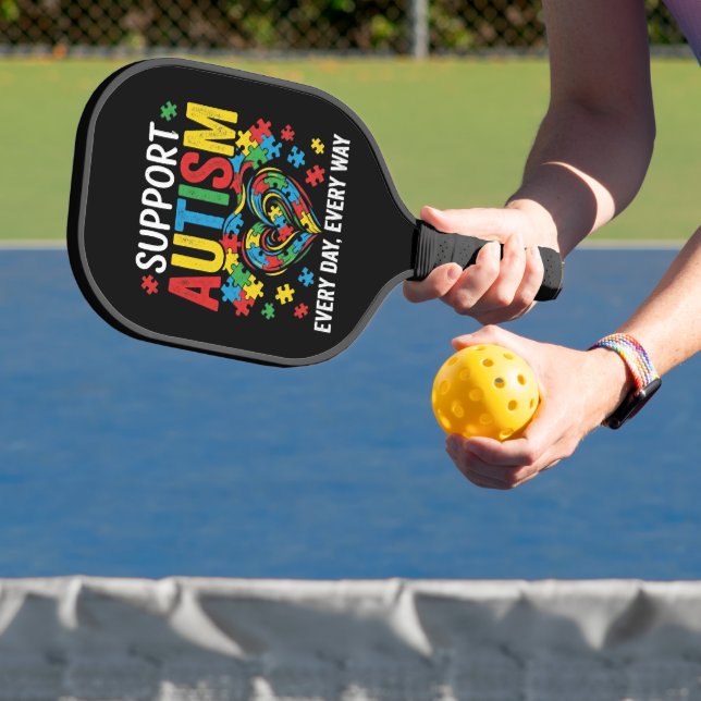 Autismusbewusstsein Pickleball Schläger (InSitu)