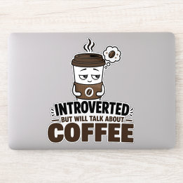 Autiste mais parlera de café Autocollant
