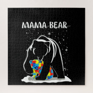 Autiste  Mama Bear Autisme Puzzle Pièce Faux de n