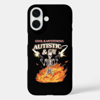 Autistic and Gay Skeleton Funny Autismus Bewusstse