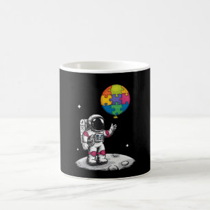 Autistic Astronaut Balloon Space Autiseness Awaren Kaffeetasse