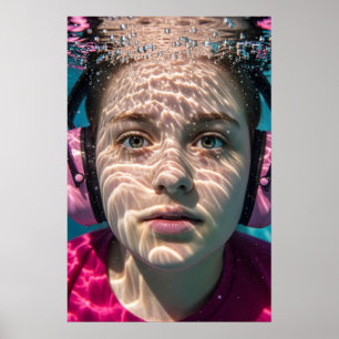 Autistic Girl Sensory Journey Awareness Poster