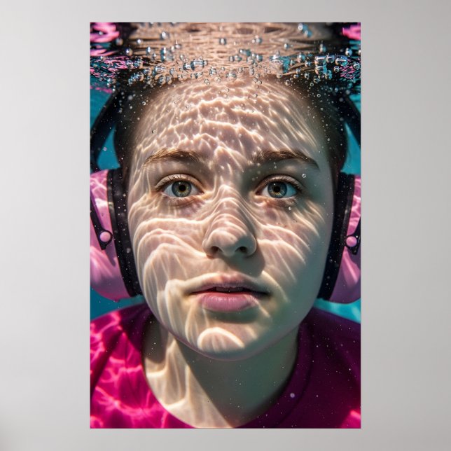 Autistic Girl Sensory Journey Awareness Poster (Vorne)