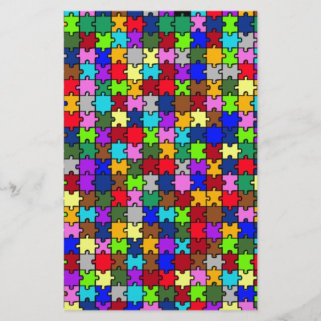 Autistic Jigsaw Briefpapier (Vorderseite)