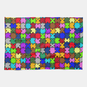 Autistic Jigsaw Küchentuch