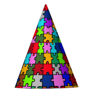 Autistic Jigsaw Partyhütchen