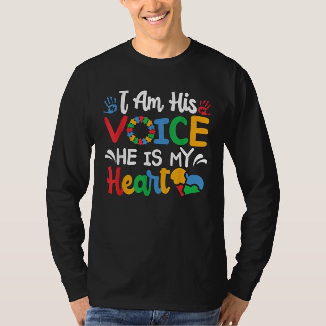 Autistic Mom Autistic Dad Autism Awareness Month M T-Shirt (Vorderseite)
