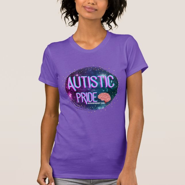 Autistic Pride Space Brain Shirt (Vorderseite)