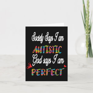 Autistic Teen Boys Pride Gift Autismus Awareness D Karte