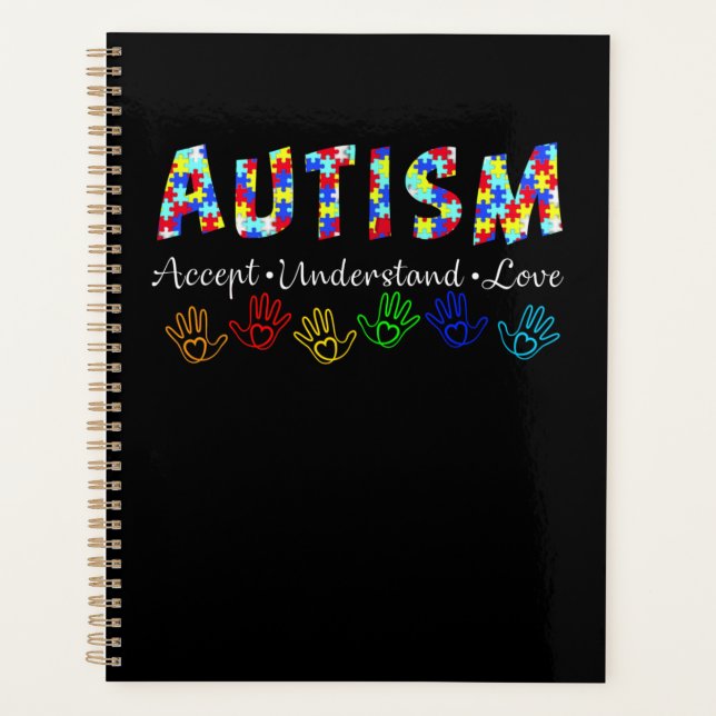autistisch | Autismus akzeptieren Liebe verstehen Planer (Vorderseite)