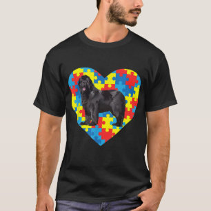 autistisch Liebe Heart Newfundland Newfie Puzzle T-Shirt