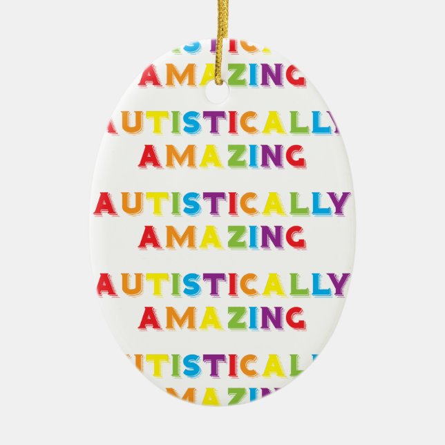 autistisch Phantastisch Keramik Ornament (Vorne)