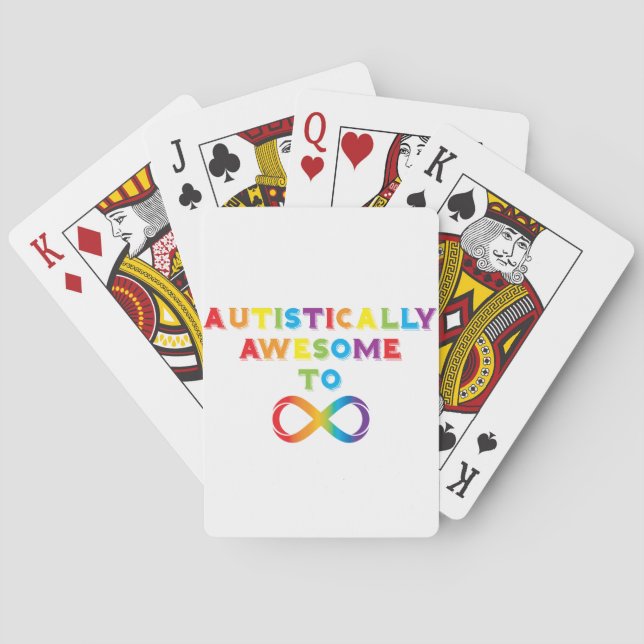 Autistisch Phantastisch zur Unendlichkeit Spielkarten (Rückseite)