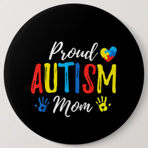 autistisch Proud Autismus Mama Puzzle Piece Button