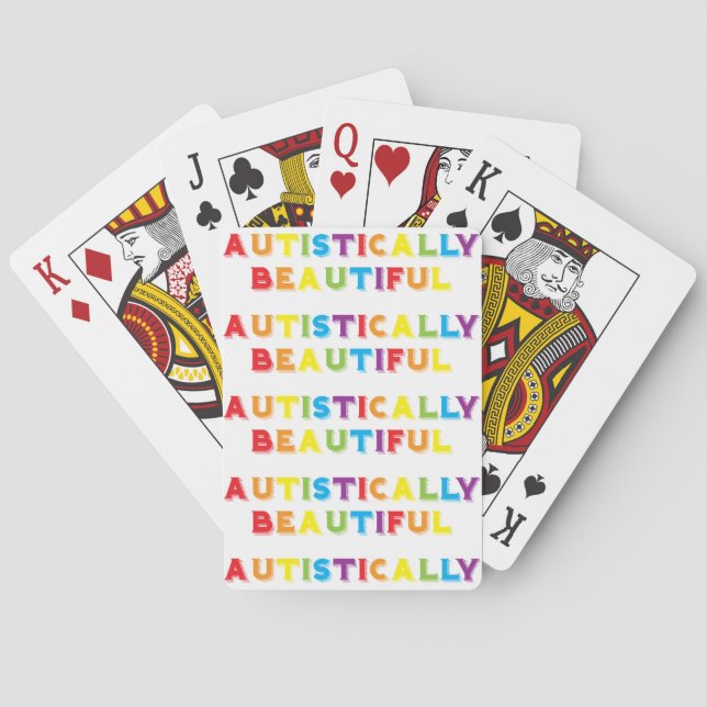 Autistisch schön spielkarten (Rückseite)