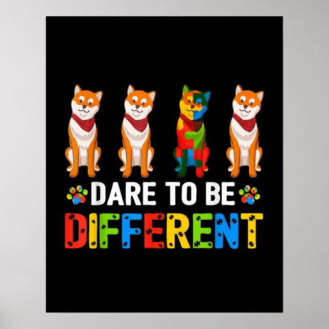 autistisch | wagen Sie es, sich von Niedlichen Shi Poster (Vorne)