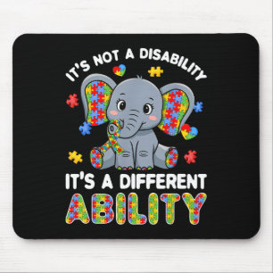 Autistische Andersfähigkeit Autismus-Bewusstsein E Mousepad