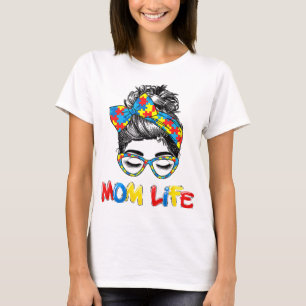 Autistische Autismus Sensibilisierung Mama-Leben S T-Shirt