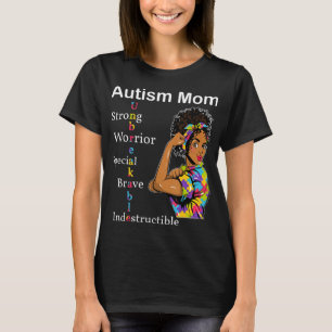 Autistische Bewusstseinsbildung Geschenk für Afro- T-Shirt