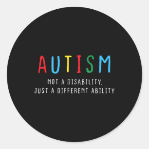 Autistische Geschenke Kinder Erwachsene andere Fäh Runder Aufkleber