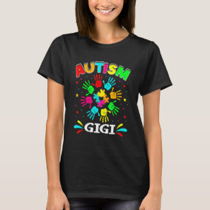 Autistische Gigi Puzzle Unterstützen Familie Autis T-Shirt
