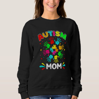 Autistische Mama Puzzle Unterstützung Familie Auti Sweatshirt