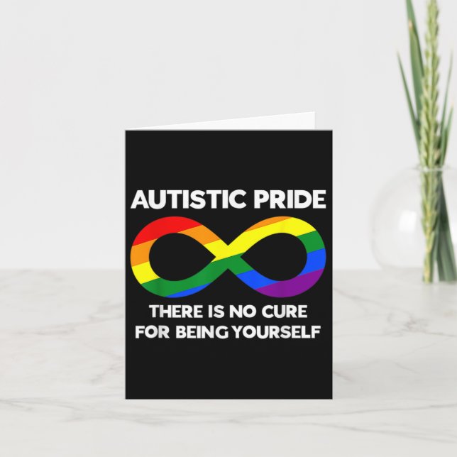 Autistische Priese Autismus Bewusstsein Rainbow In Karte (Vorderseite)