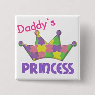 Autistische Prinzessin 3 AUTISMUS Button