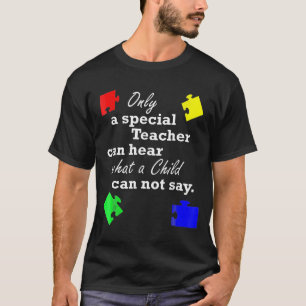 Autistische Sensibilisierung Frauen Lehrerin Sonde T-Shirt