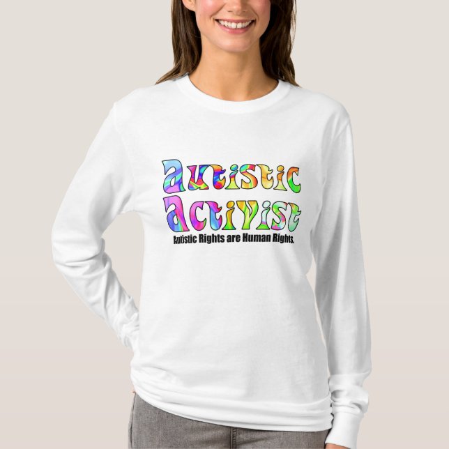 Autistische Shirts des Aktivisten-(Farbe) (Vorderseite)