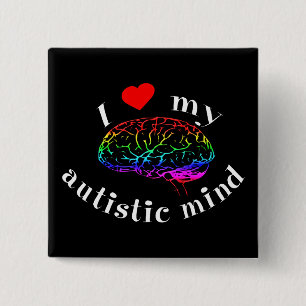 Autistische Sinnesknöpfe Button