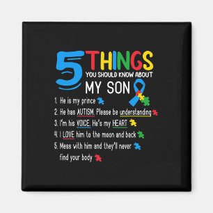 Autistische Son Autismus Sensibilisierung für Mama Magnet