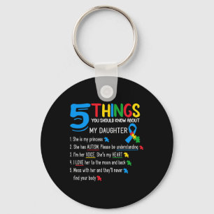 Autistische Tochter Autism Awareness Unterstützung Schlüsselanhänger