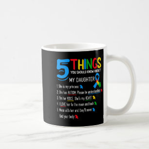 Autistische Tochter Autismus-Bewusstsein Unterstüt Kaffeetasse