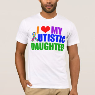 Autistische Tochter Proud Autismus Vater T-Shirt