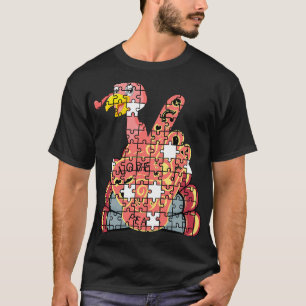 Autistische Türkei Frieden Hand Schilderpuzzle Aut T-Shirt