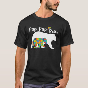 Autistische Unterstützung Autismus-Bewusstsein Pap T-Shirt
