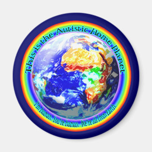 Autistische Zuhause-Planeten-Magneten Magnet