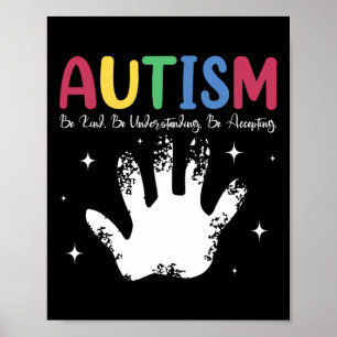 Autistischer Junge oder Autismus verstehen sich gu Poster