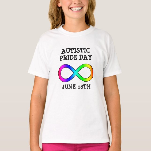 Autistischer Pride Day 18. Juni Shirt (Vorderseite)