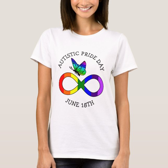Autistischer Pride Day 18. Juni Shirt (Vorderseite)