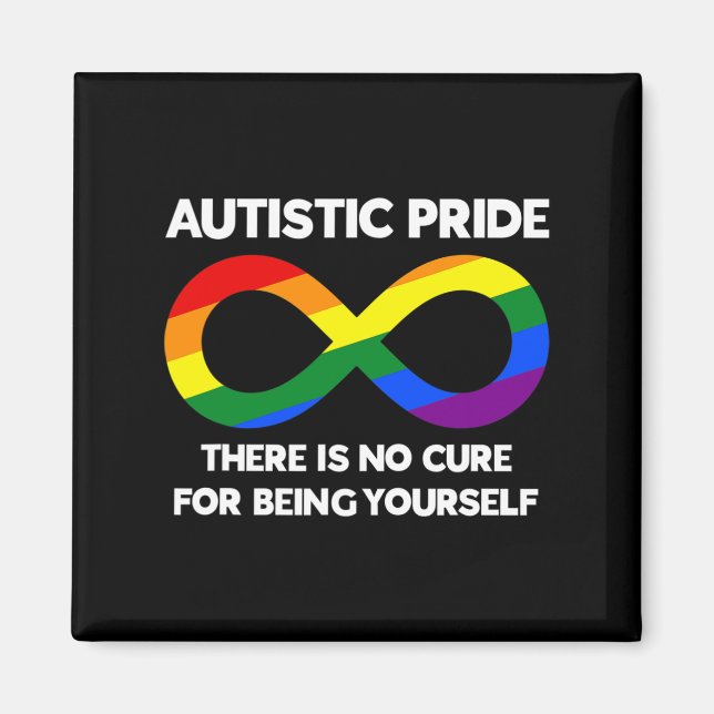 Autistischer Stolz - Bewusstsein für Autismus - Ra Magnet (Vorne)