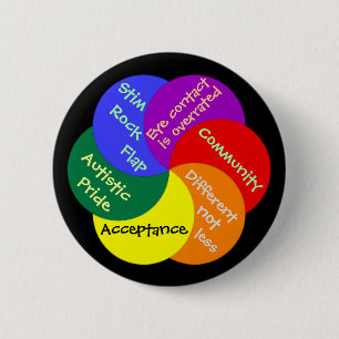 Autistischer Stolz immer Button
