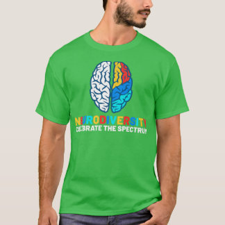 Autistisches Bewusstsein Monat NeuroMannigfaltigke T-Shirt