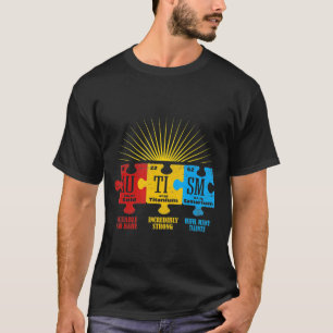 Autistisches Bewusstsein Puzzle Chemical Element T-Shirt
