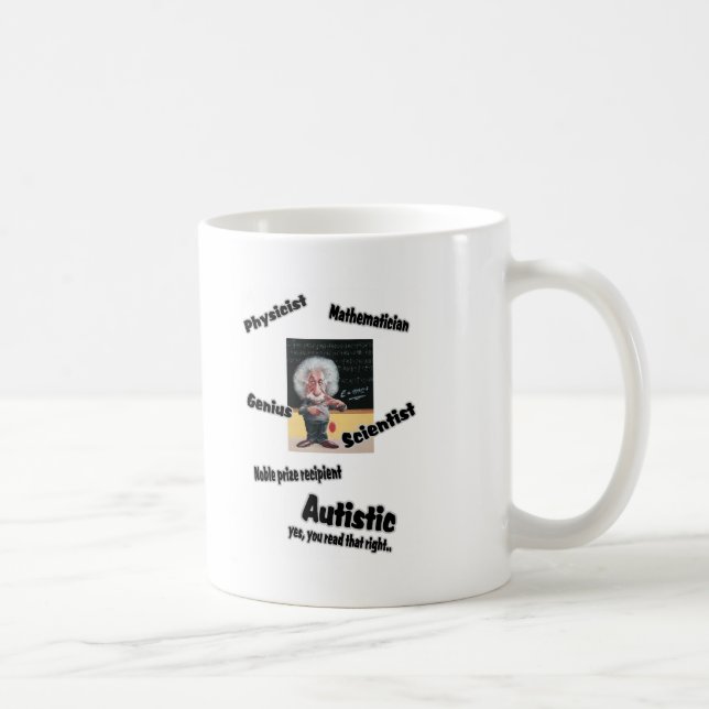 Autistisches Einstien Kaffeetasse (Rechts)
