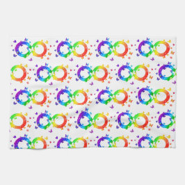 Autistisches Stolz-Unendlichkeitssymbol Geschirrtuch