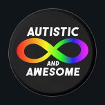 Autistisches und Phantastisches Unendlichkeitssymb Magnet<br><div class="desc">Lass diese Wahrheitsbombe fallen! Positive Autismus-Botschaft,  die "Autistisch und Phantastisch" mit dem Unendlichkeitssymbol sagt.</div>