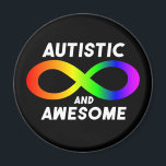 Autistisches und Phantastisches Unendlichkeitssymb Magnet<br><div class="desc">Lass diese Wahrheitsbombe fallen! Positive Autismus-Botschaft,  die "Autistisch und Phantastisch" mit dem Unendlichkeitssymbol sagt.</div>