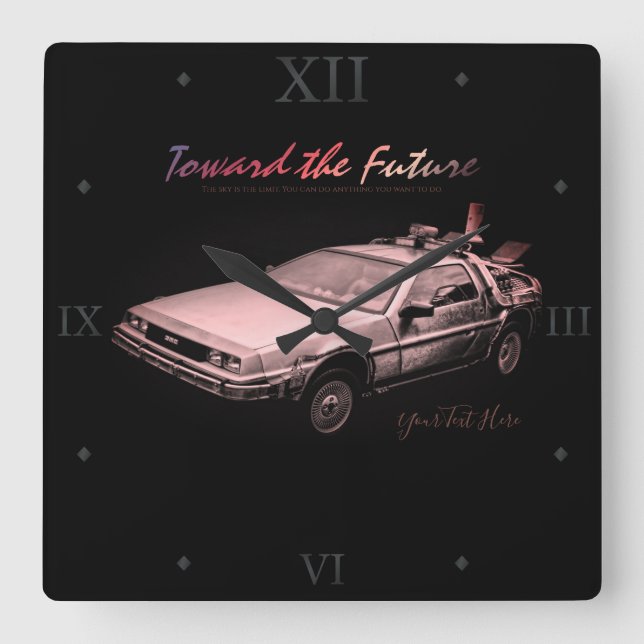 Auto: Acrylwand-Uhr Quadratische Wanduhr (Vorderseite)